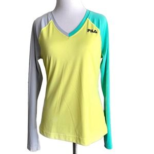Fila Sport Long Sleeve Athletic Performance Shirt